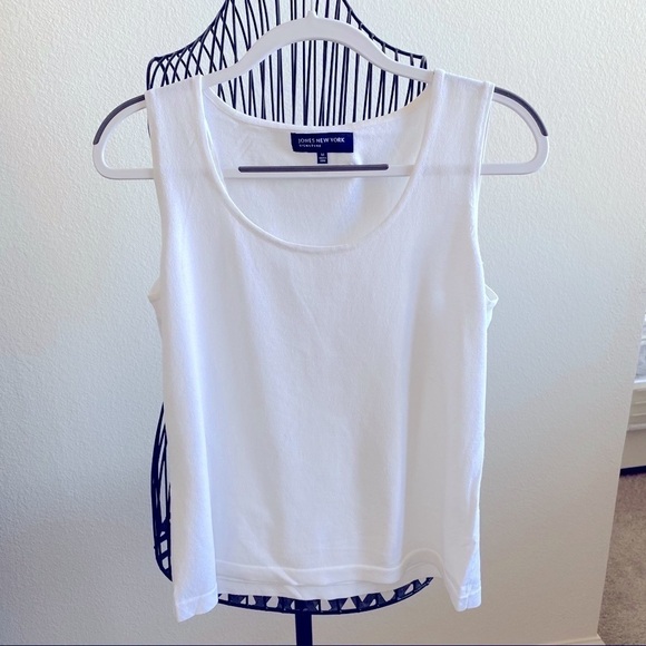 New Without Tags Jones New York Signature White Top - Picture 1 of 4